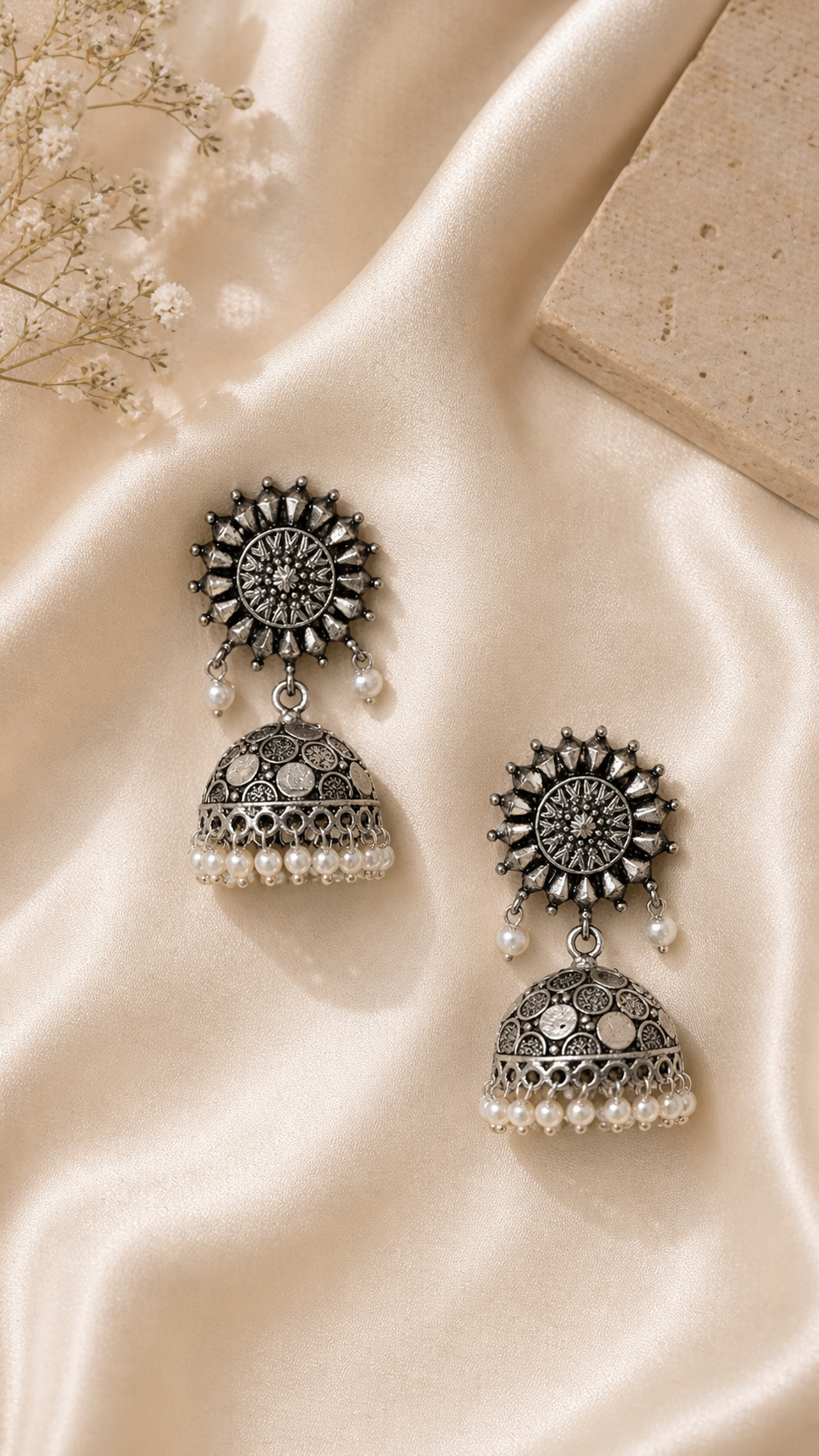Oxidised Jhumka
