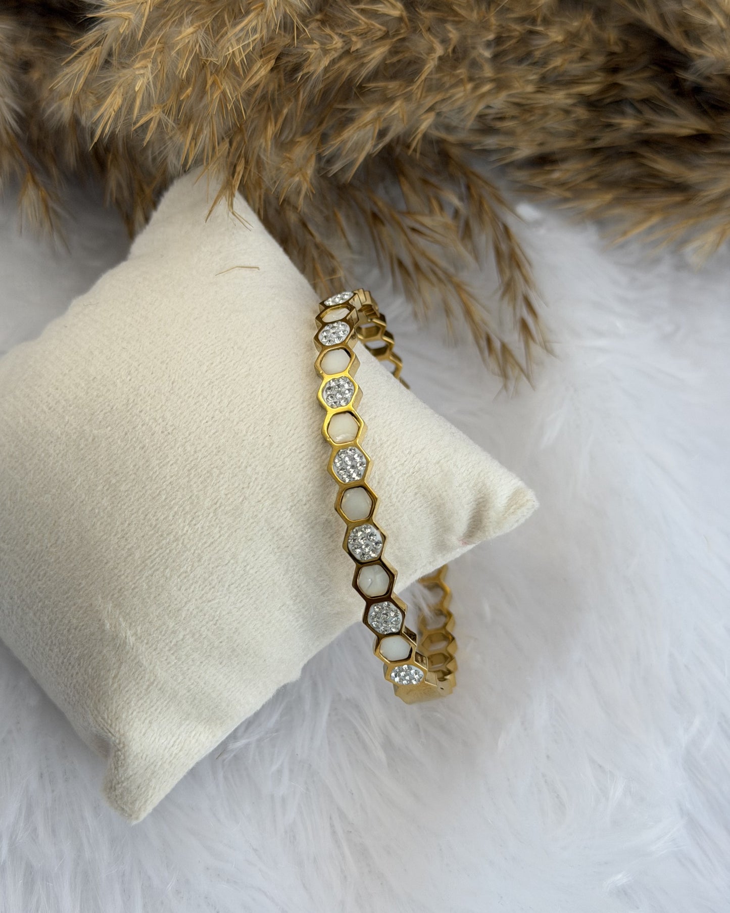 Honey Hex Bracelet