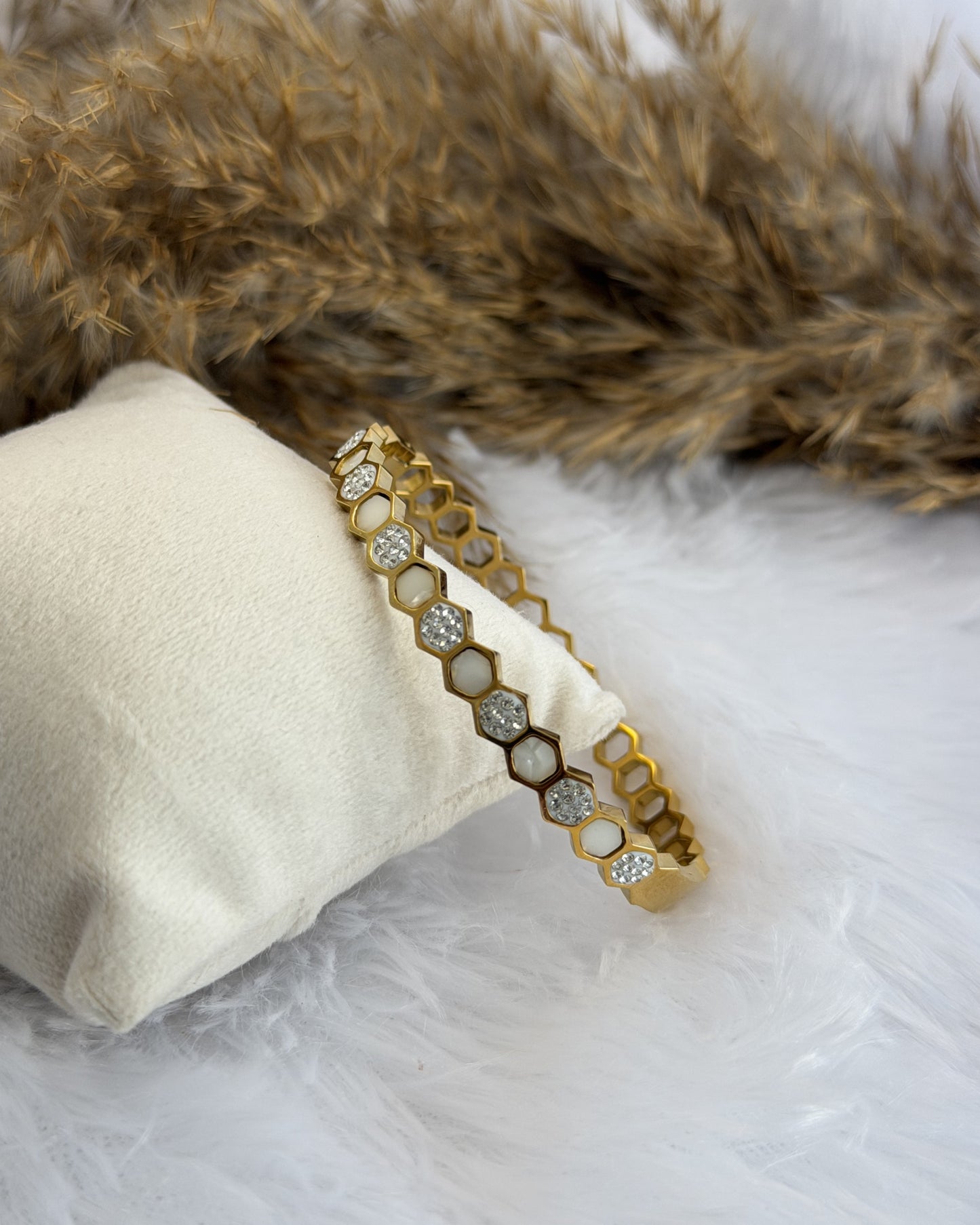 Honey Hex Bracelet