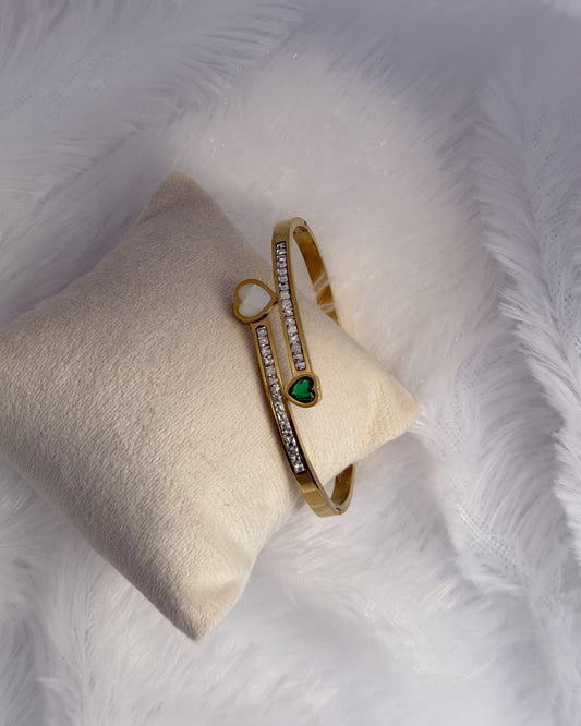 Emerald Heart Bracelet