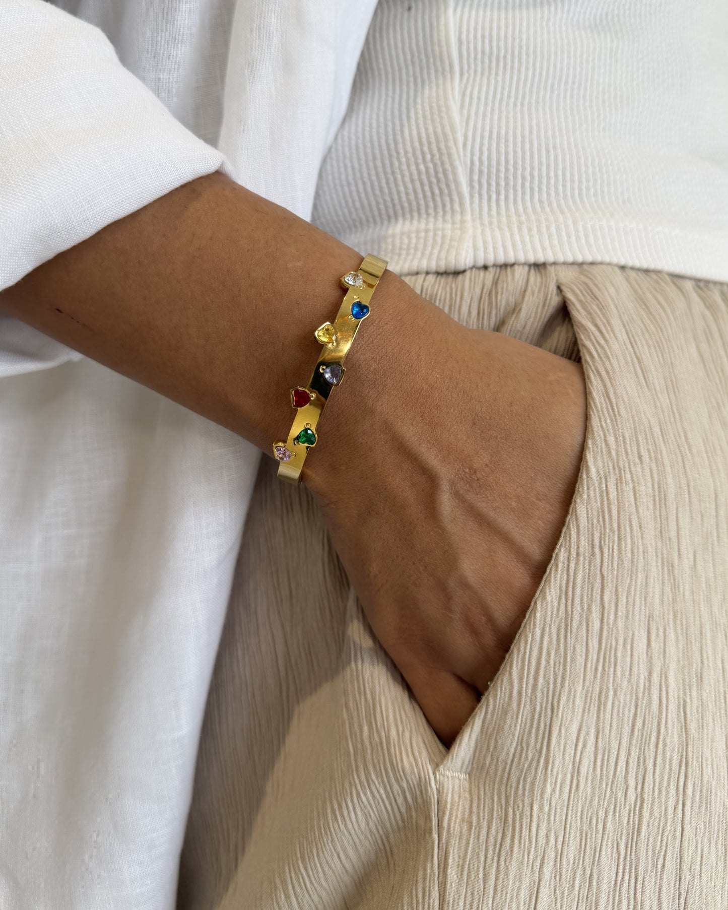 Rainbow Studded Bracelet