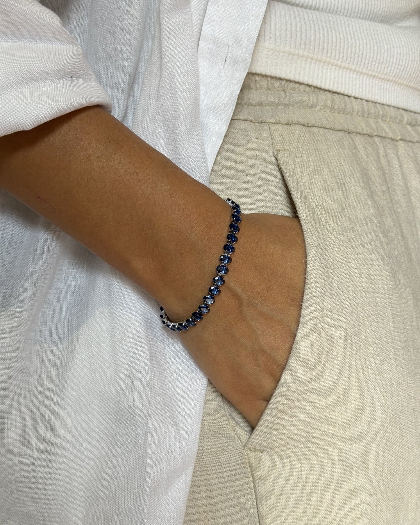 Blue Majesty Tennis Bracelet