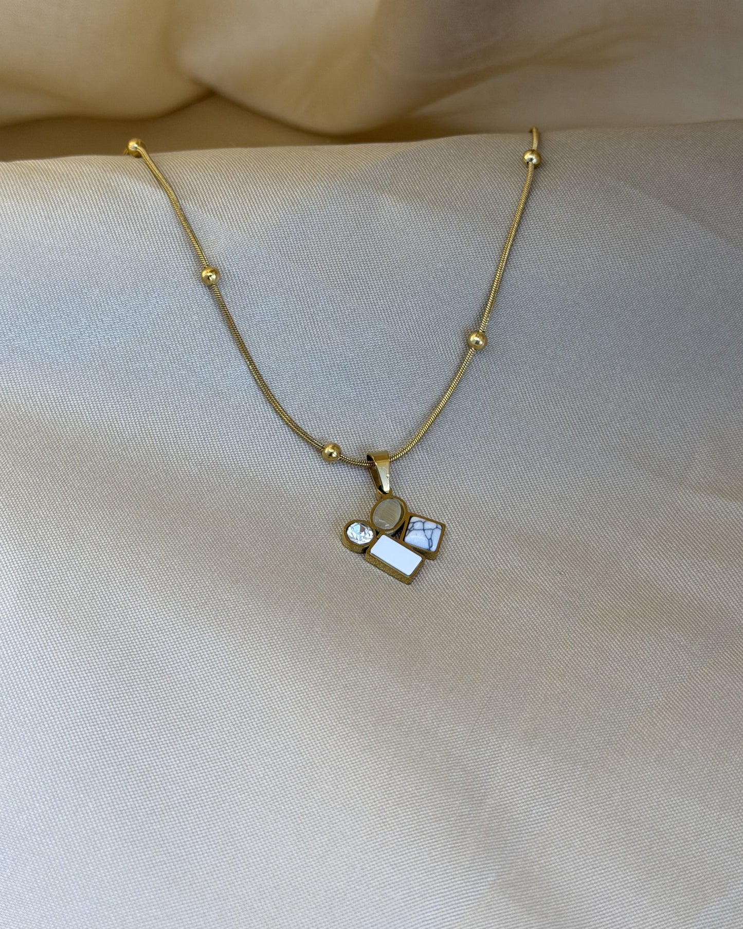 Ivory Mosaic Necklace