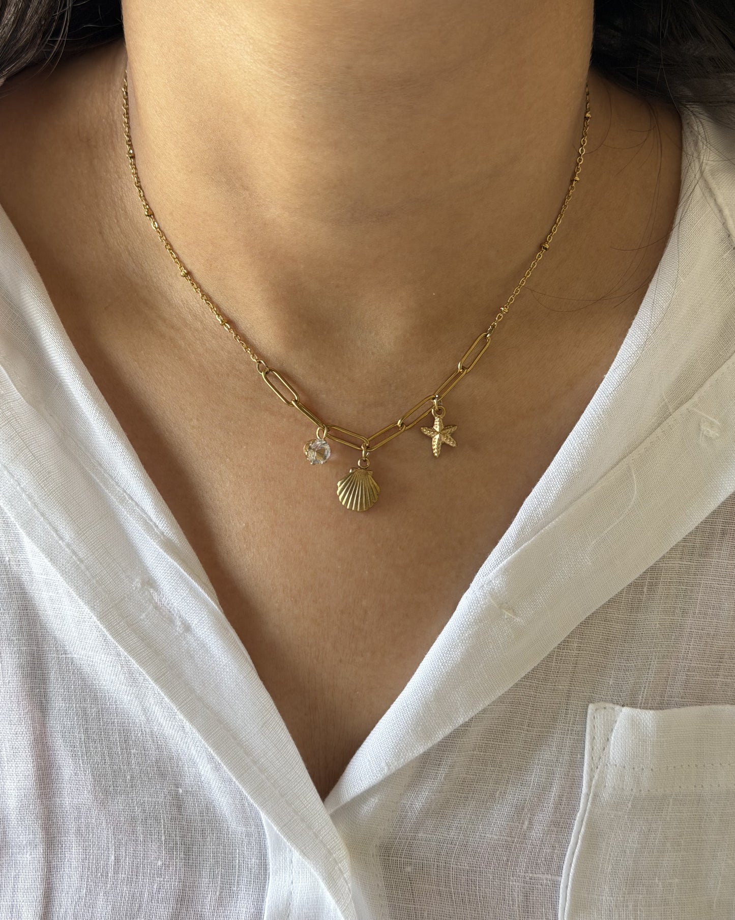 Seashell Charm Necklace