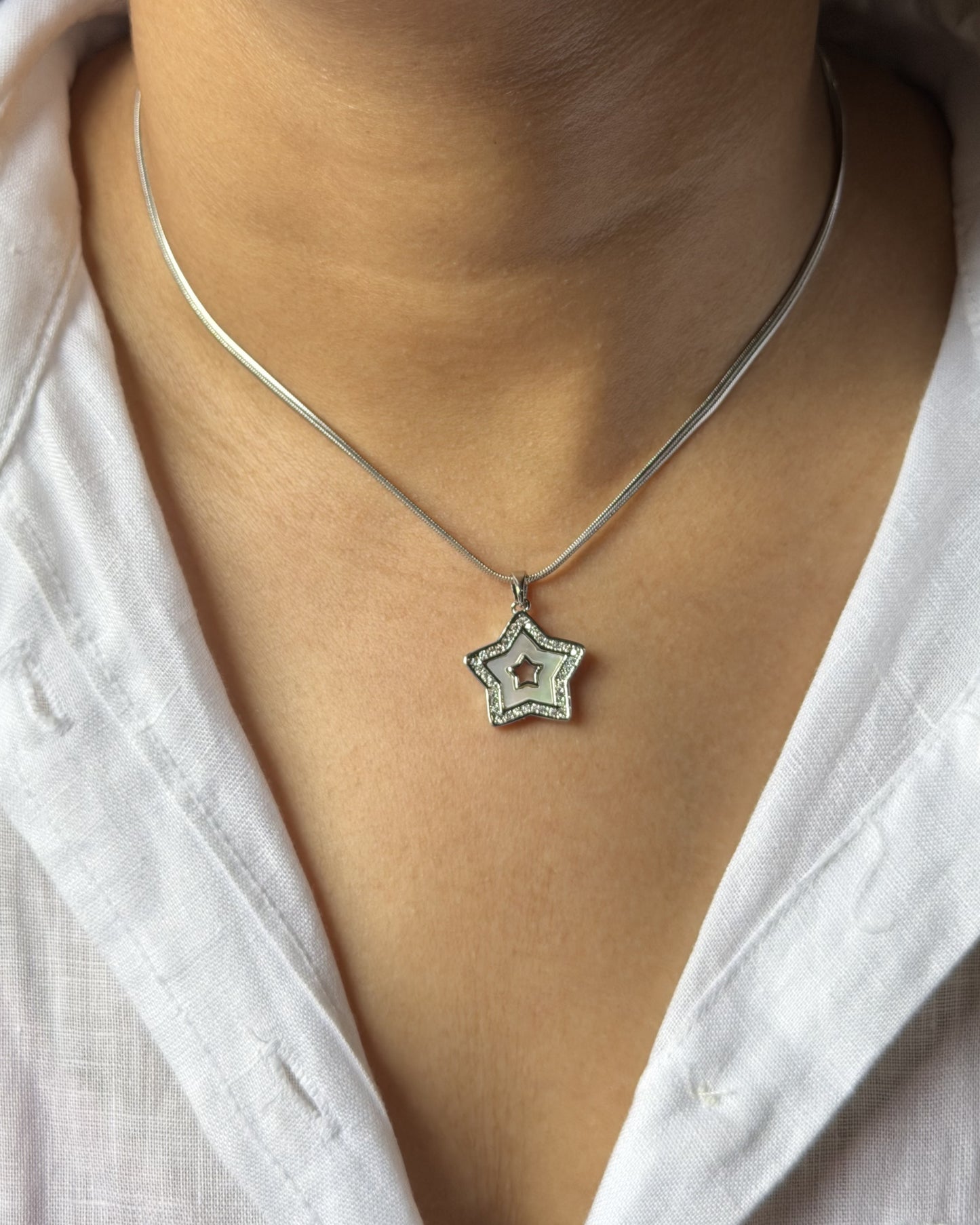 Silver Star Necklace