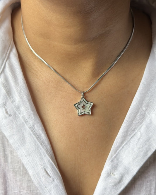 Silver Star Necklace
