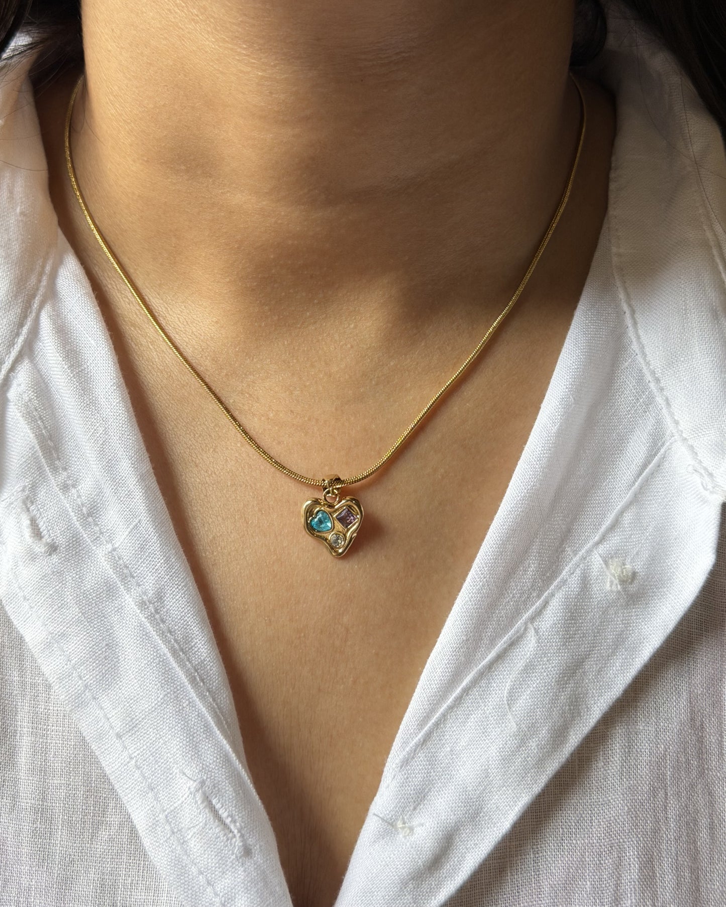 Color Pop Heart Necklace