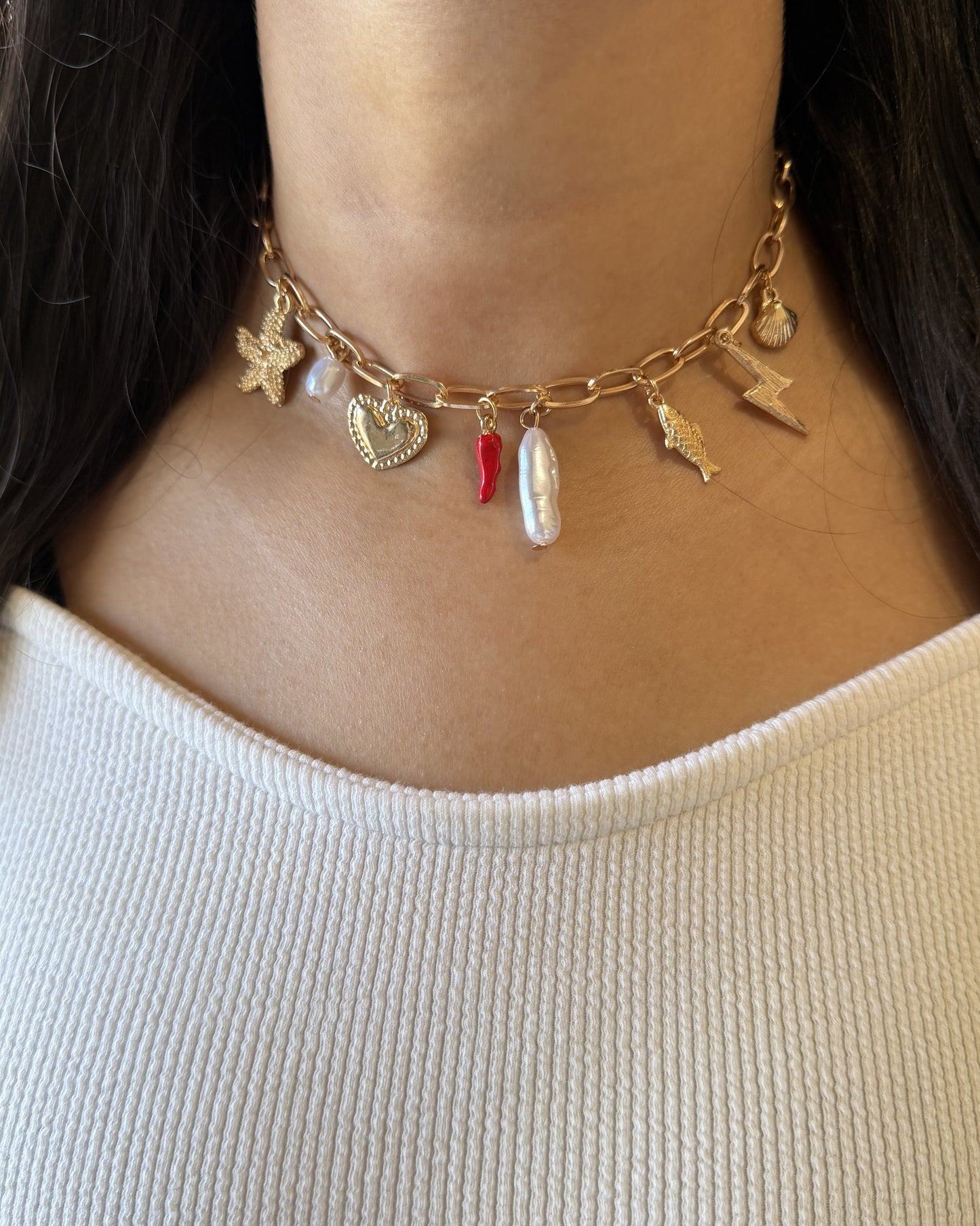 Coastal Muse Charm Necklace