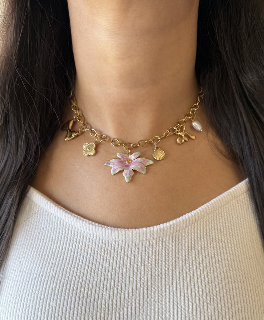 Flora Charm Necklace