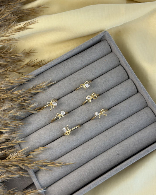 Lumi Bow Ring (Size Adjustable)