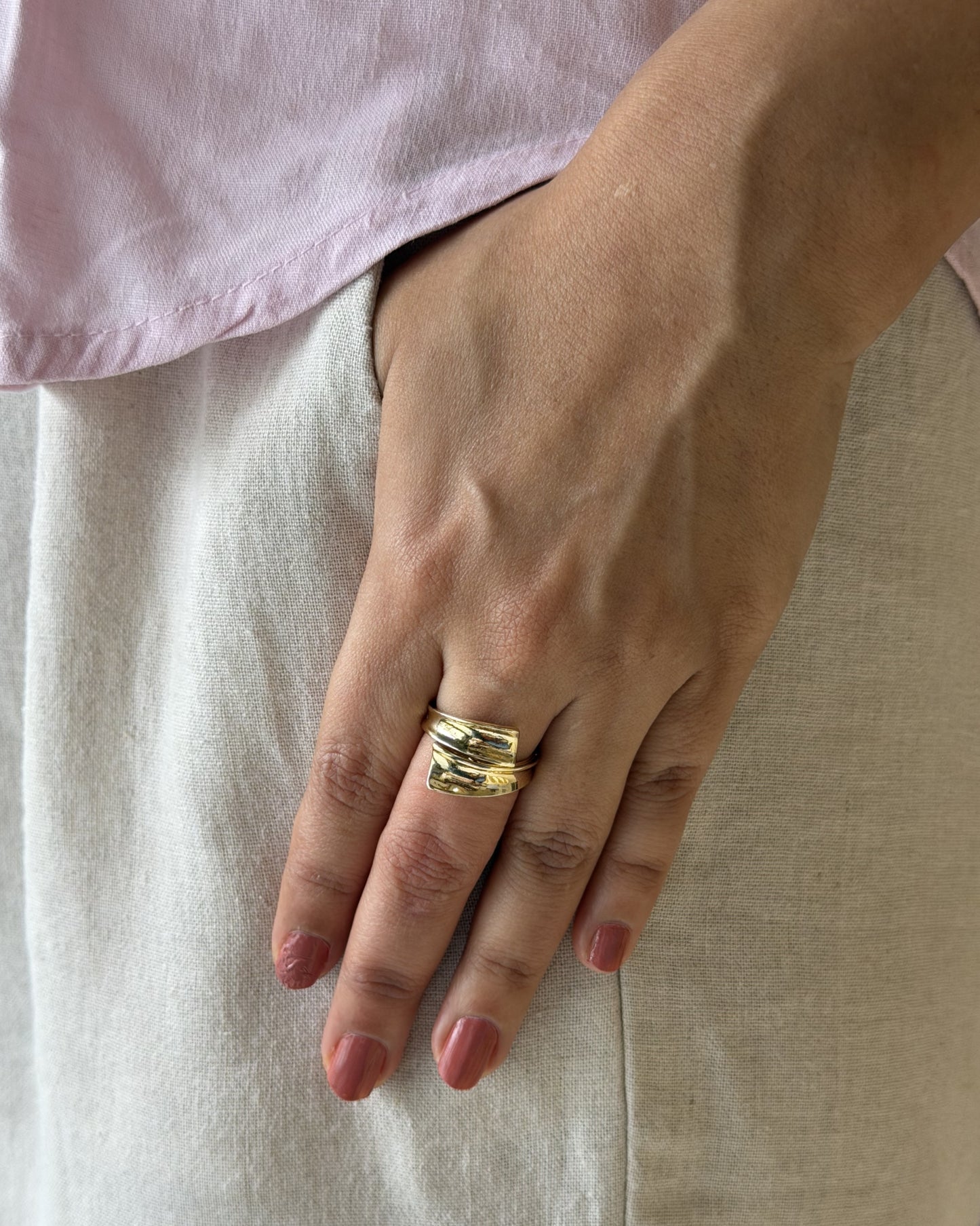Golden Fold Ring