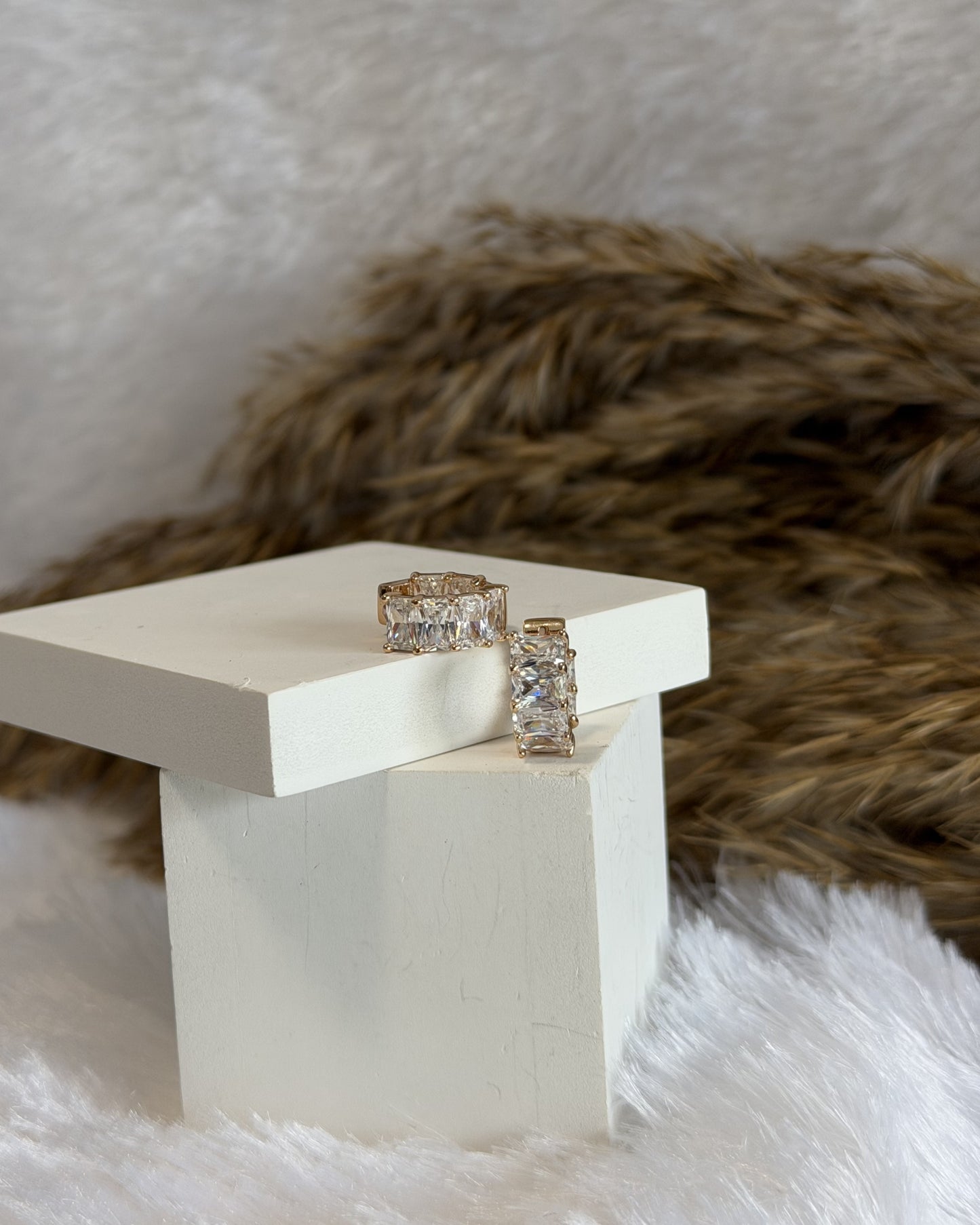Luxe Crystal Bar Earrings