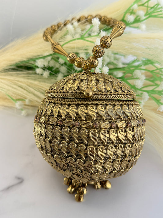 Vintage Orb Metal Potli