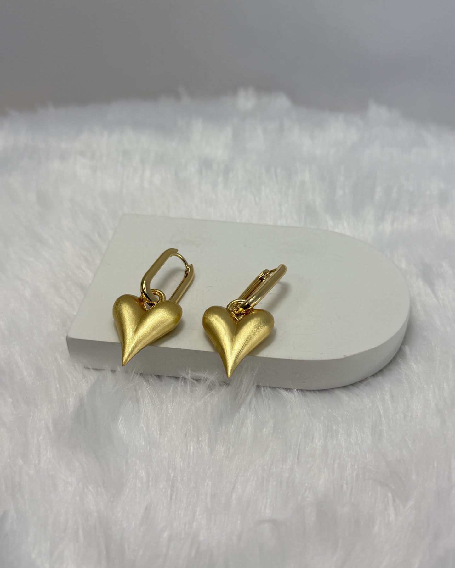 Heart Drops Dangle Earrings