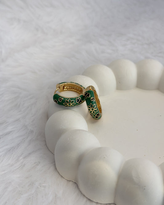 Rangrez Meenakari Hoops