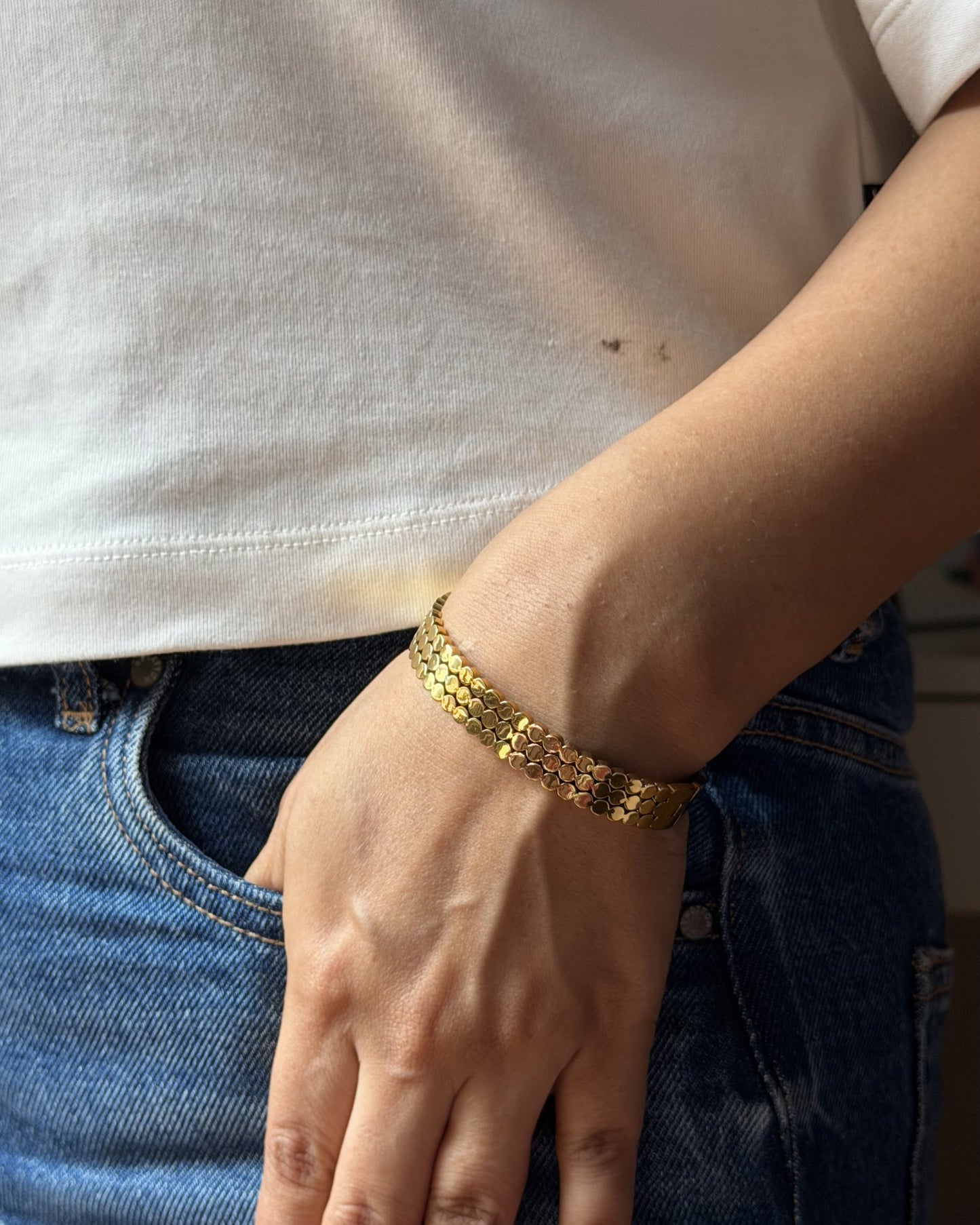 Golden Mosaic Bracelet