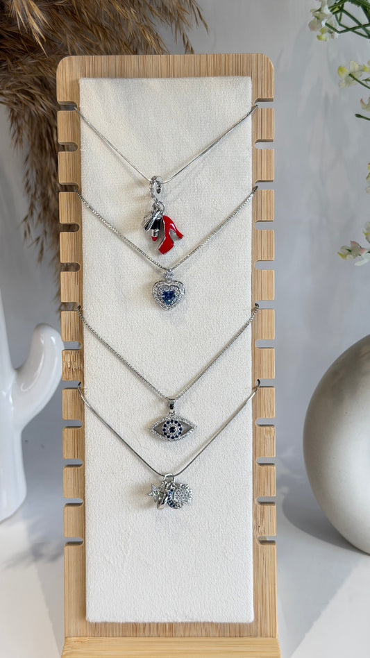 Charm Necklace | A Charm for Every Mood (Silver)
