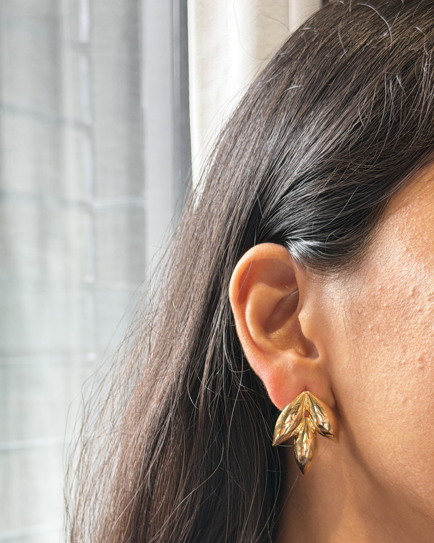 Golden Leaf Duo Earrings