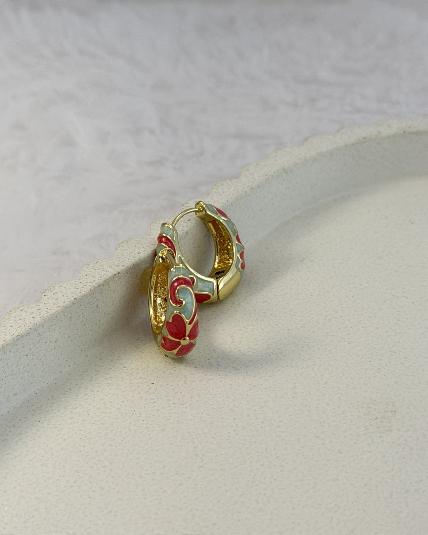 Dilruba Meenakari Hoops