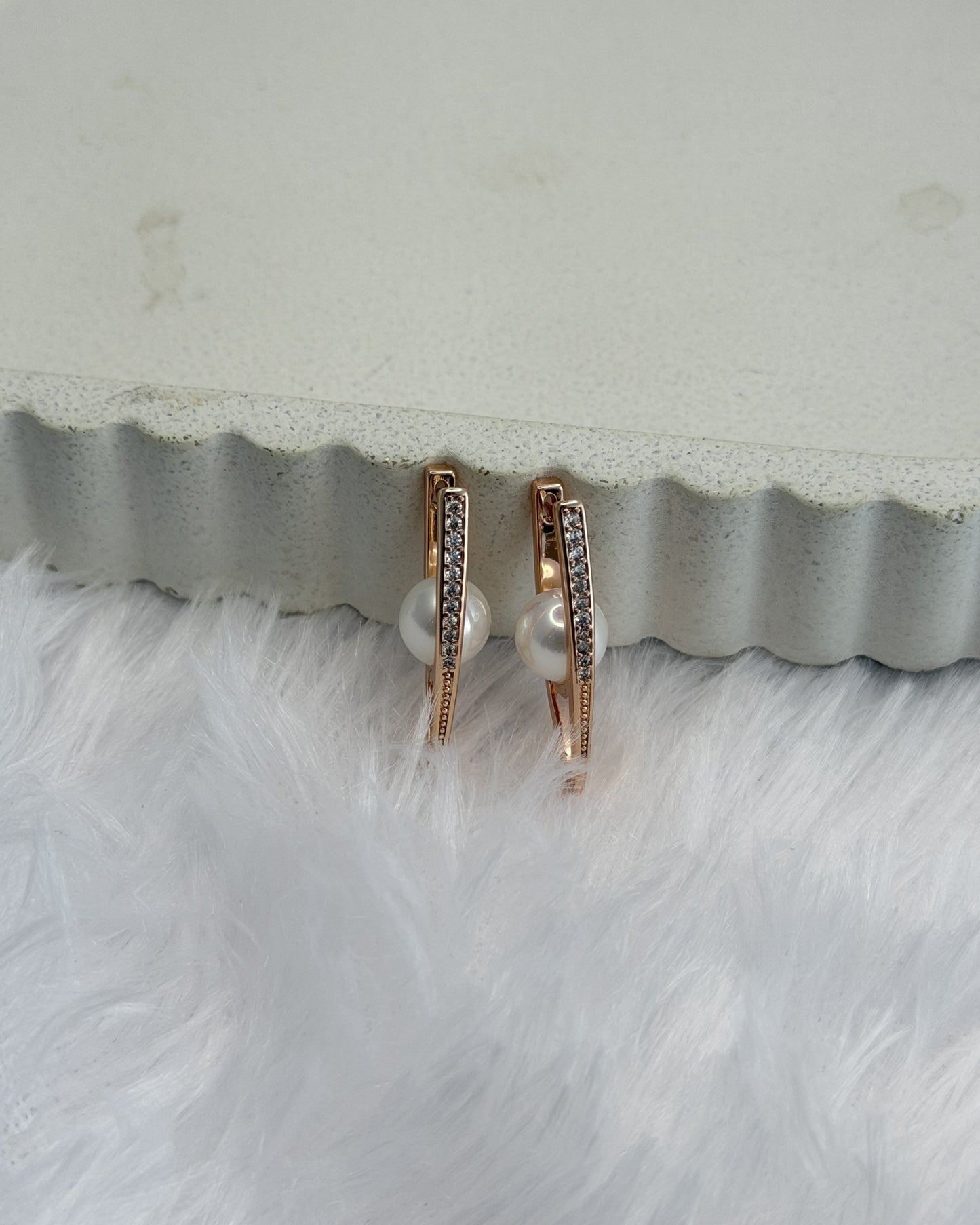 Pearl Eclipse Hoops