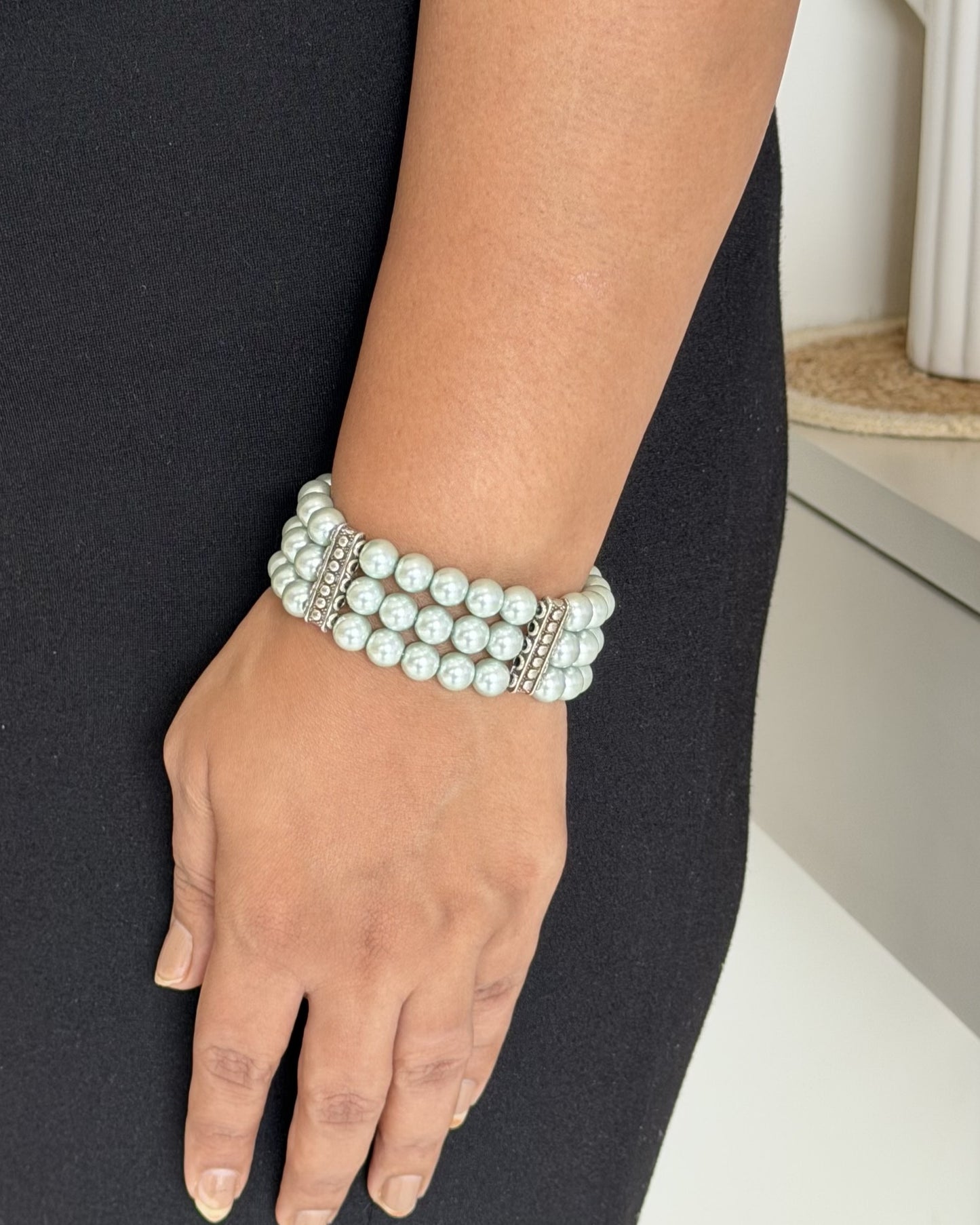 Moonstone Pearl Bracelet