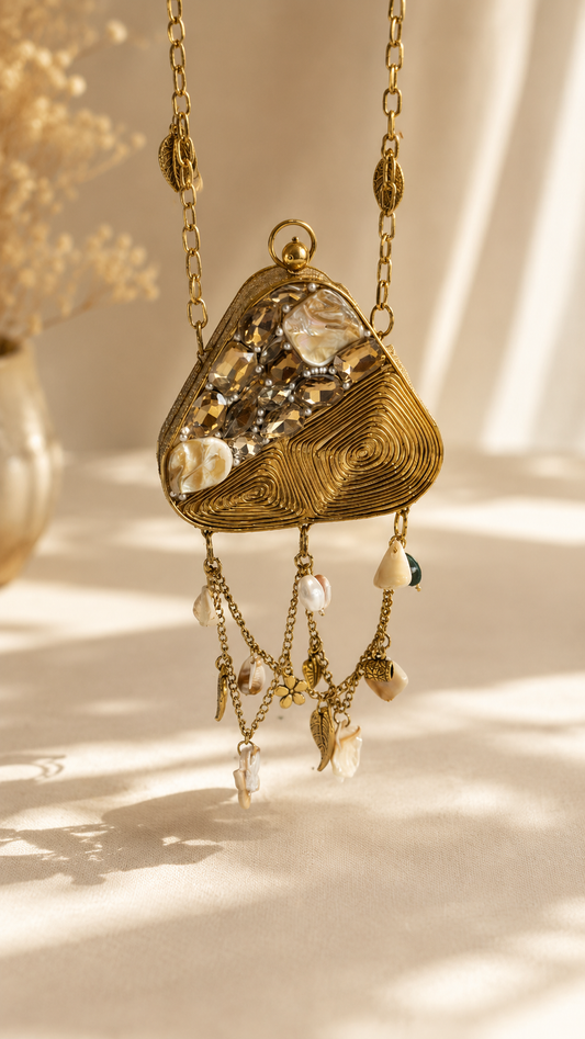 Boho Muse Mini Triangle Shape Bag