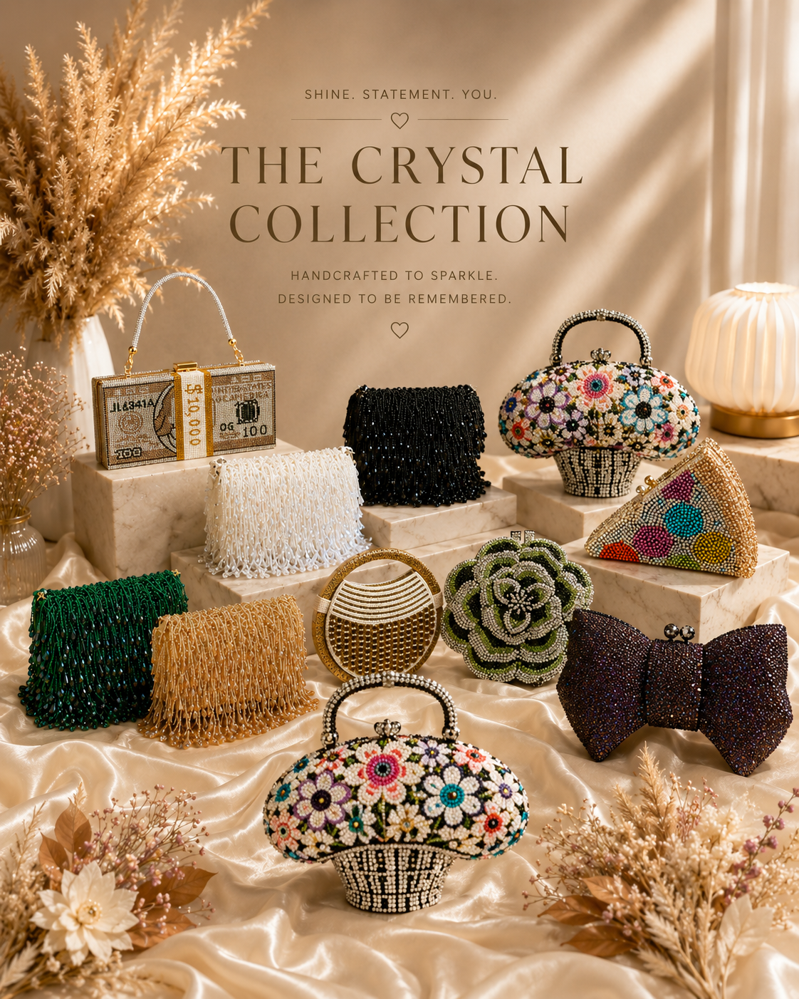 Crystal Luxe Bags