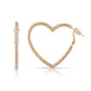 Celeste Heart Hoop Earrings
