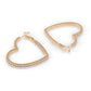 Celeste Heart Hoop Earrings