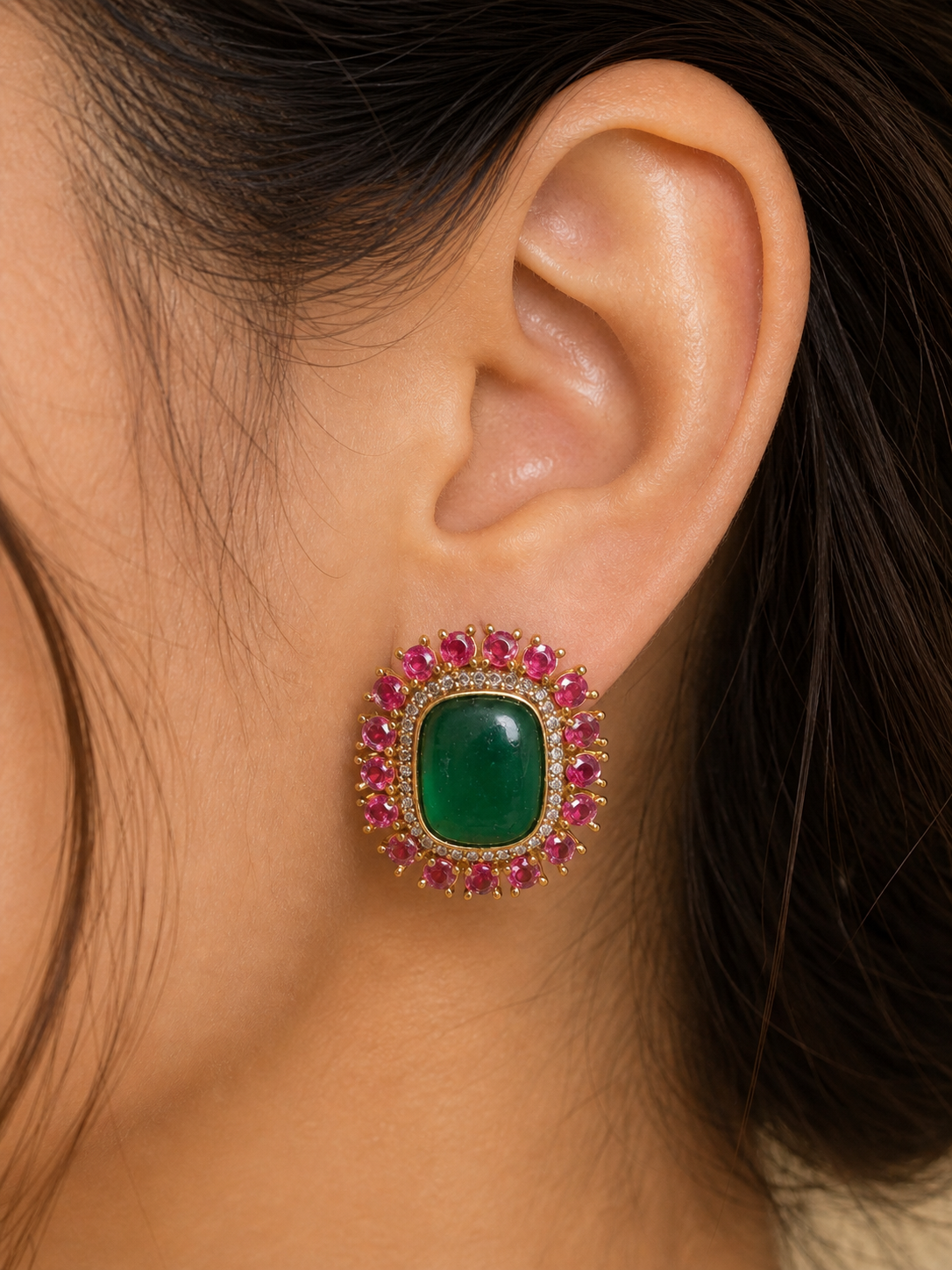 Emerald Bloom Earrings