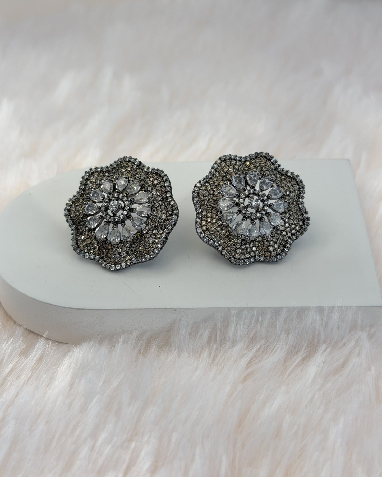 Petal Crystal Studs