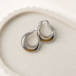 Silver Curve Hoops