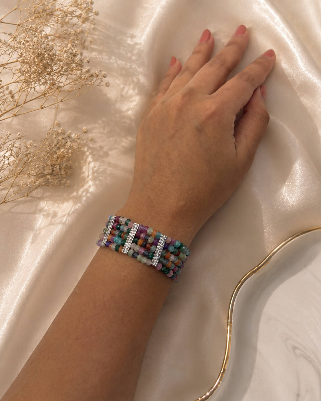 Colour Harmony Gemstone Bracelet
