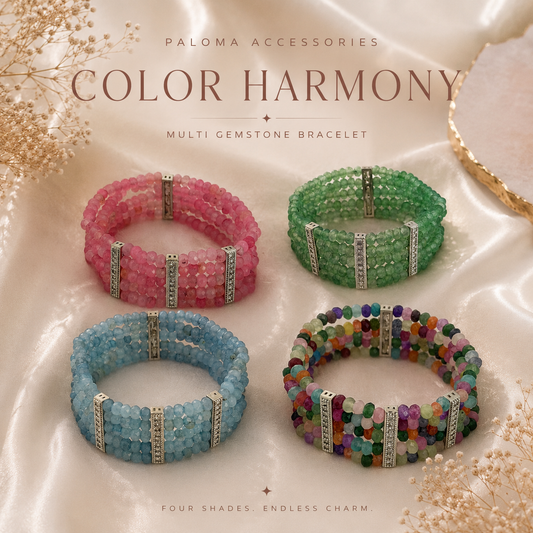 Colour Harmony Gemstone Bracelet