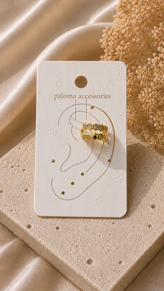 Honeycomb Ear cuff