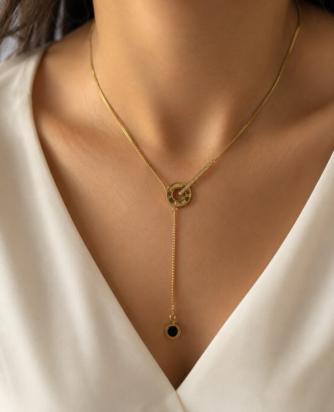 Roman Drop Necklace