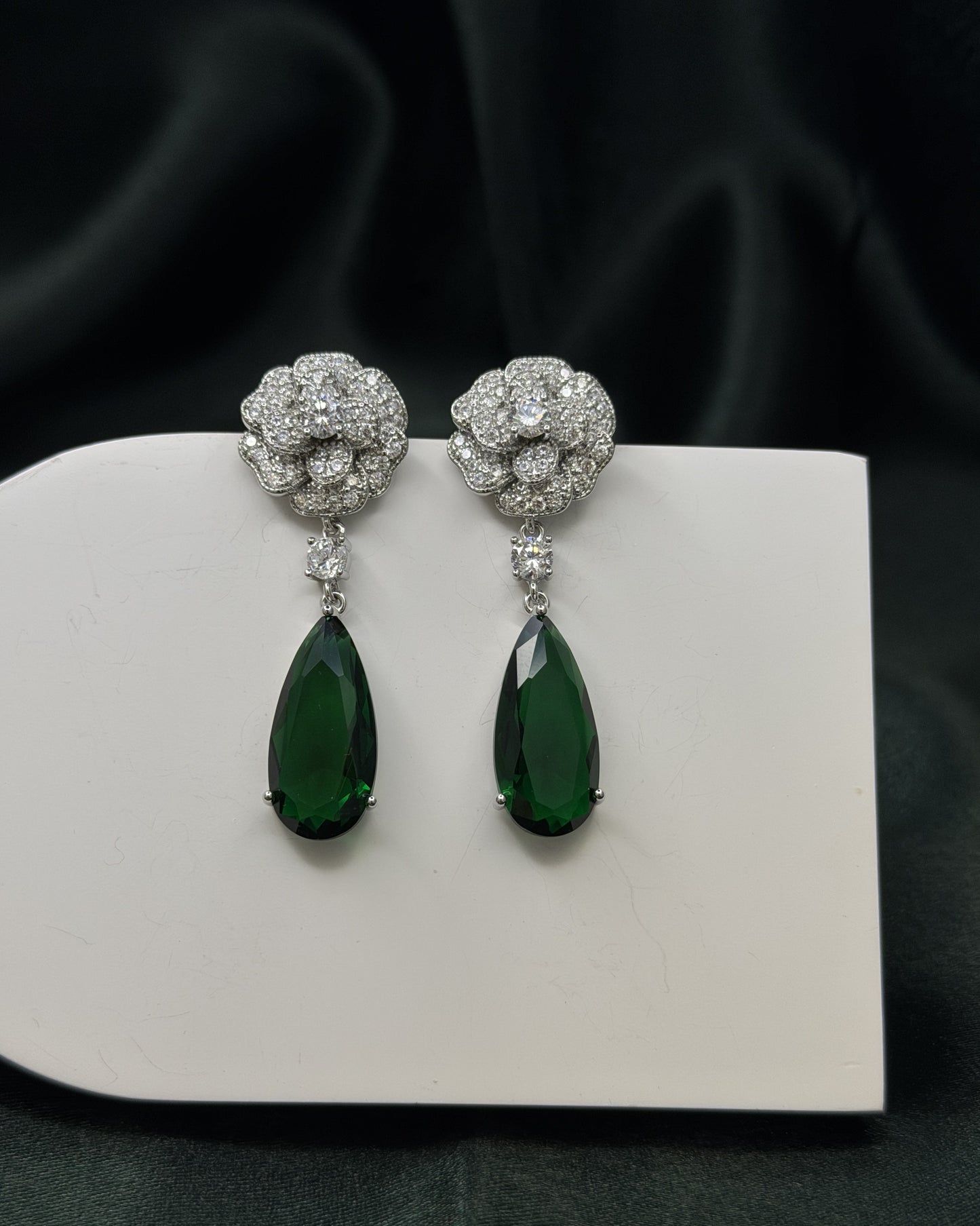 Scarlet Petal Earrings