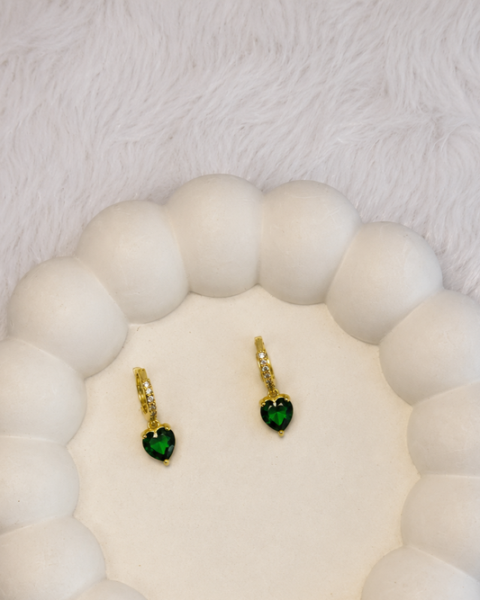 Dainty Heart Drop Earrings