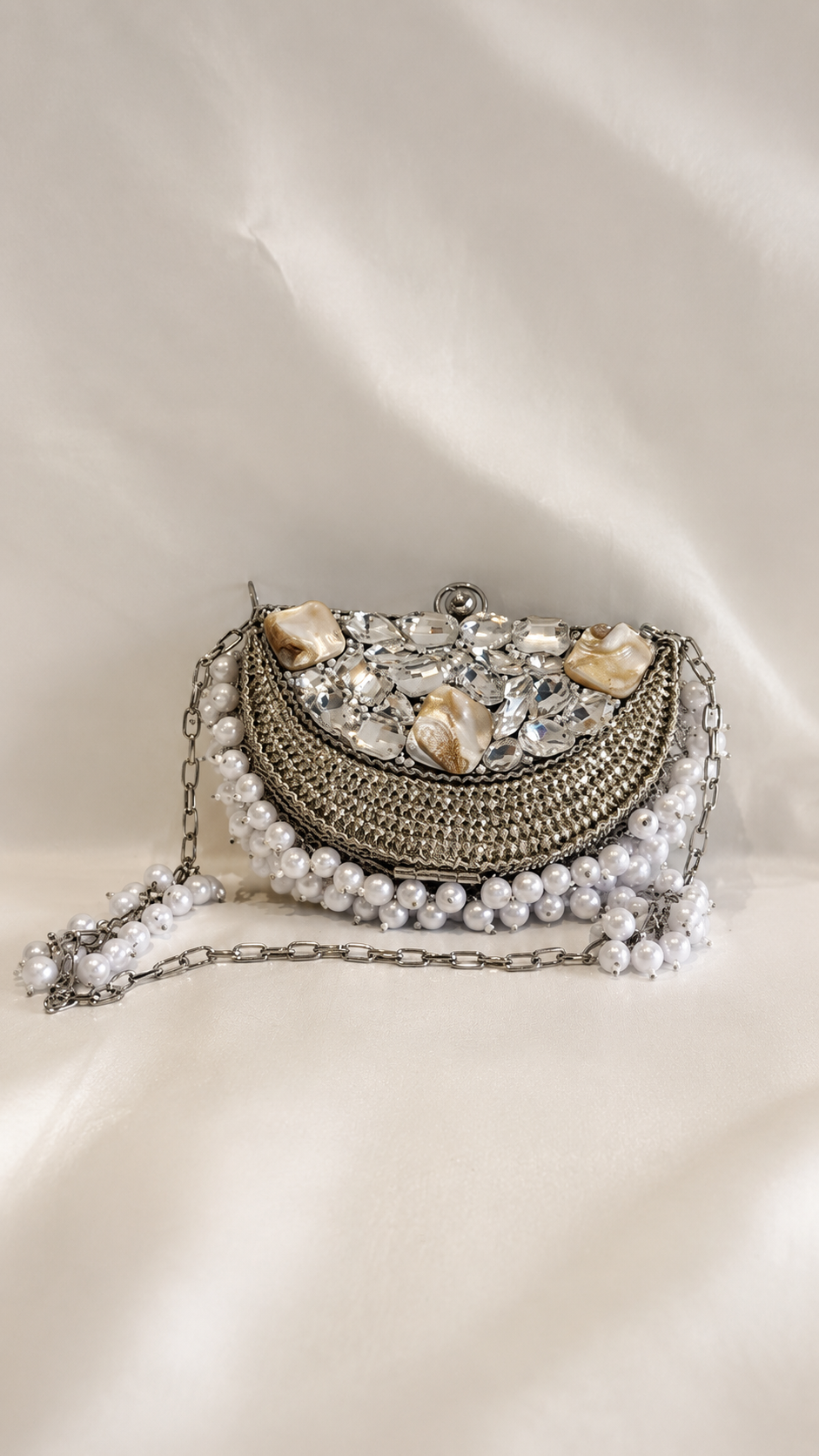 Pearl Bloom Mini Clutch