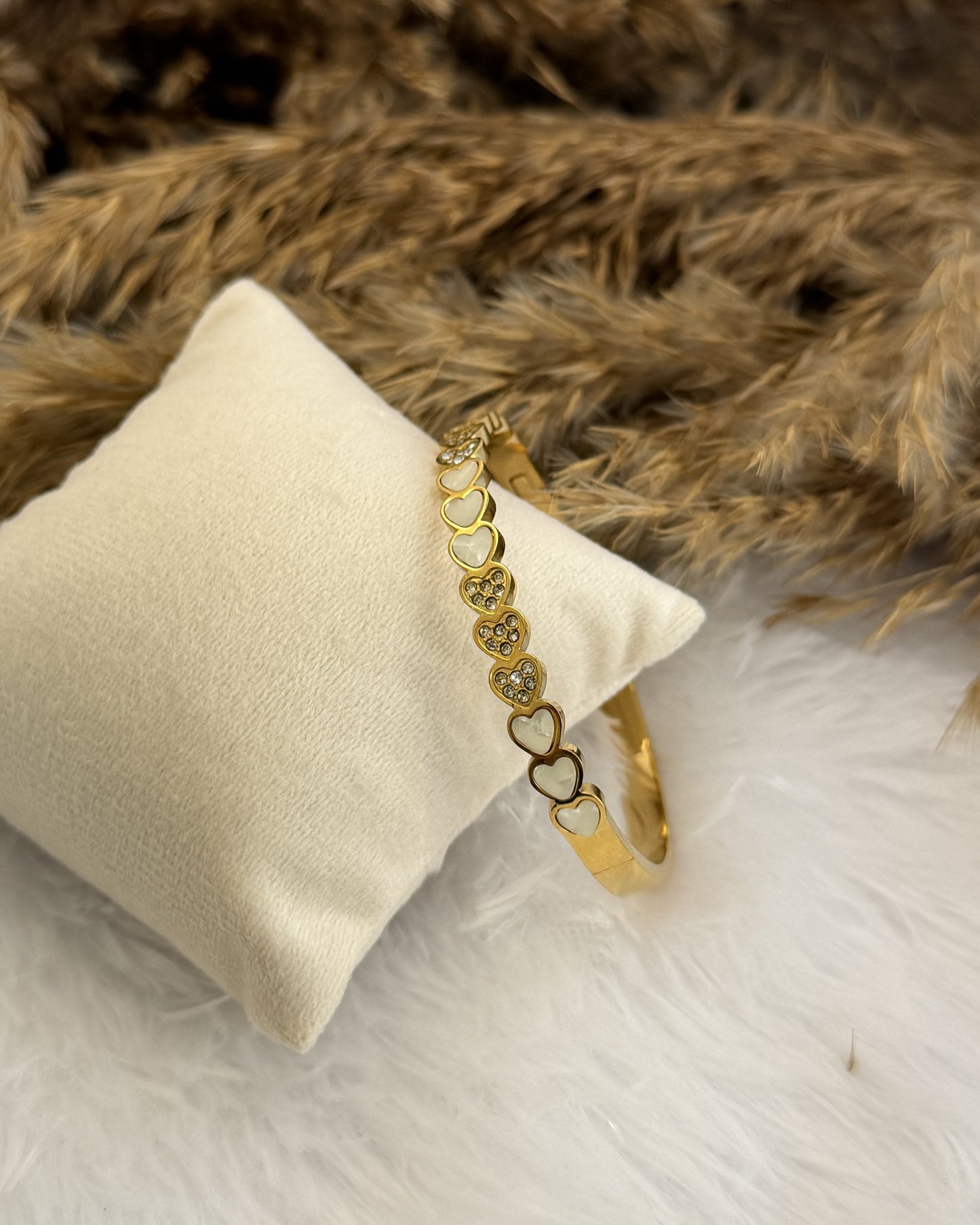 Pearl Heart Bracelet