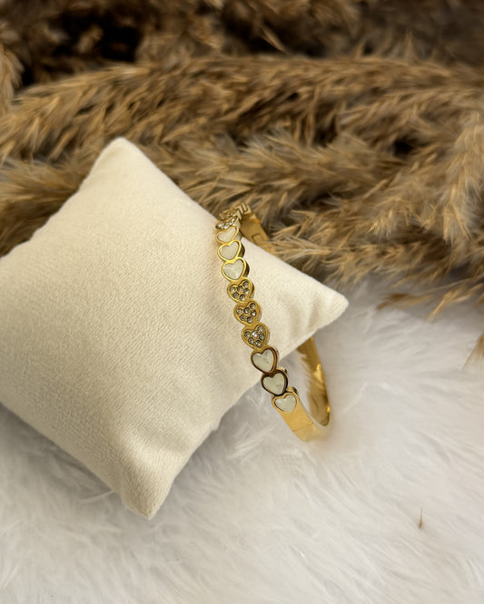 Pearl Heart Bracelet