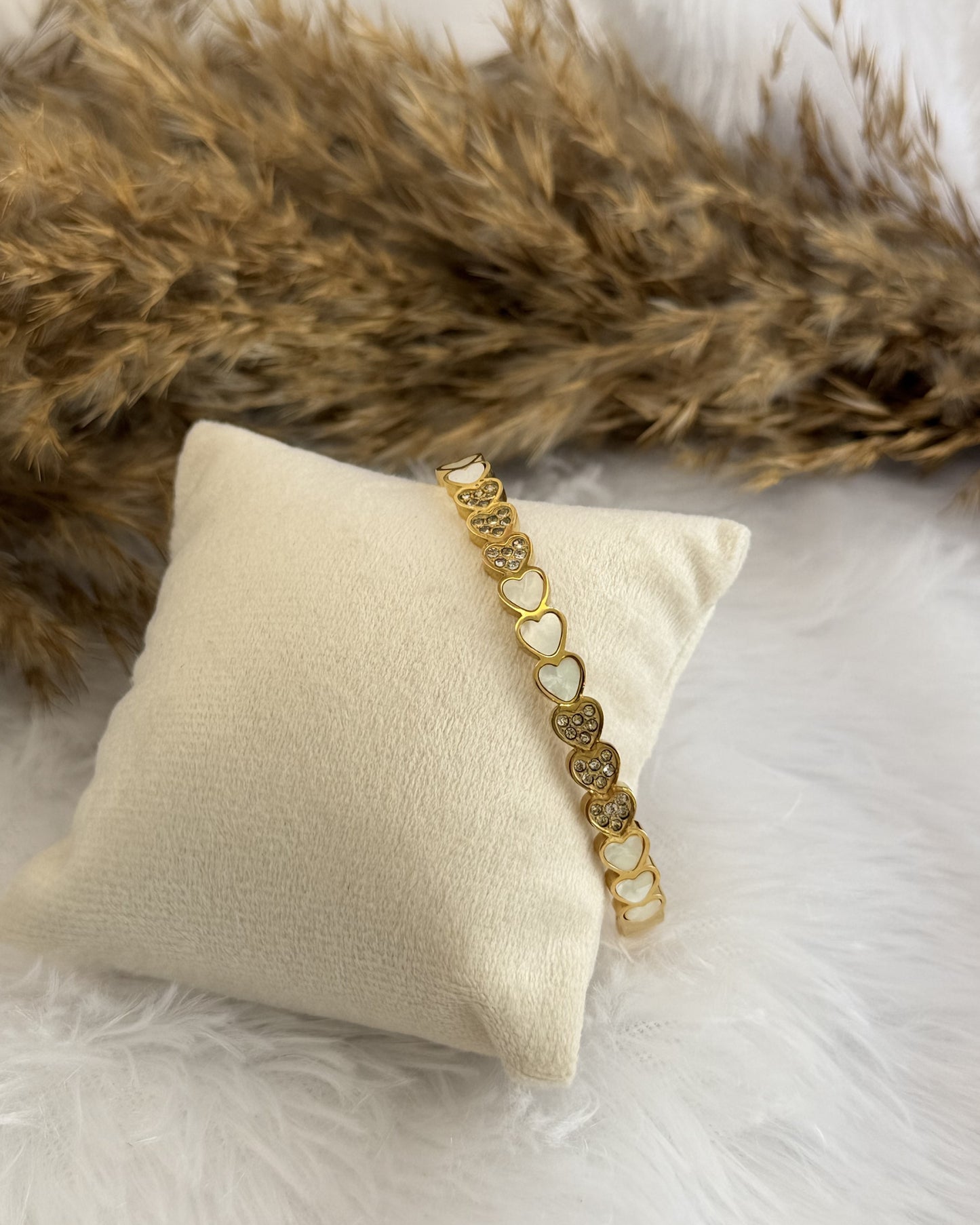 Pearl Heart Bracelet
