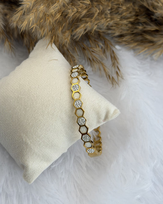 Honey Hex Bracelet