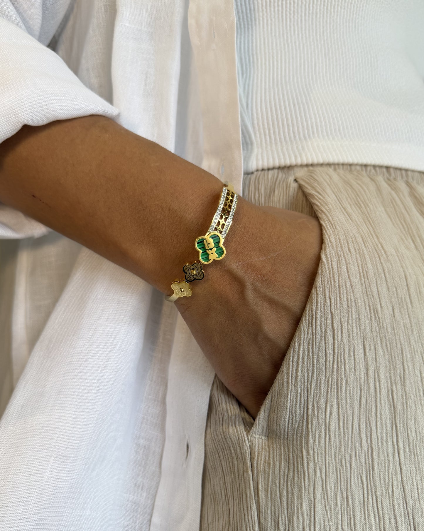 Emerald Bloom Bracelet
