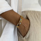 Evil eye studded bracelet