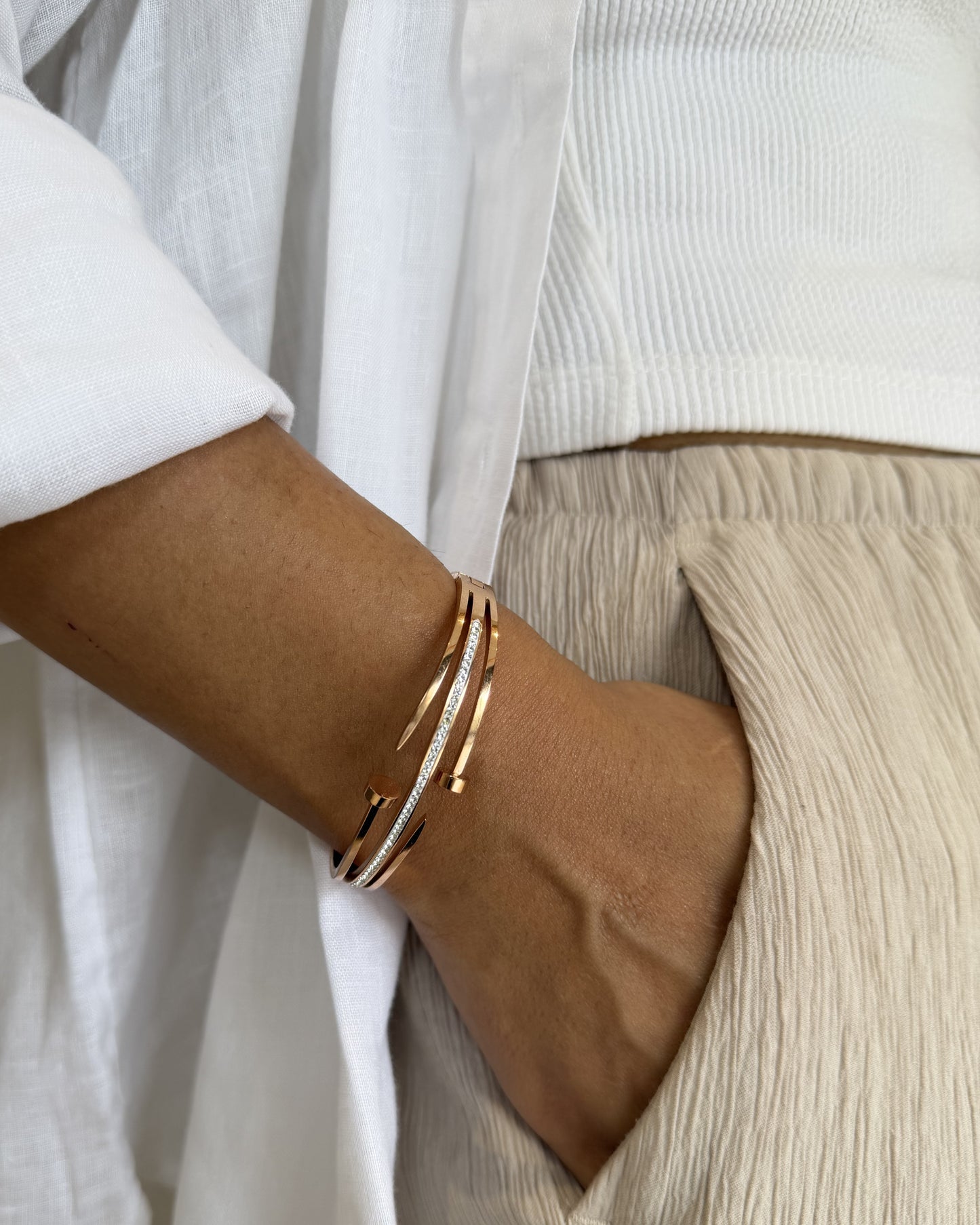 Rosé Nail Bracelet
