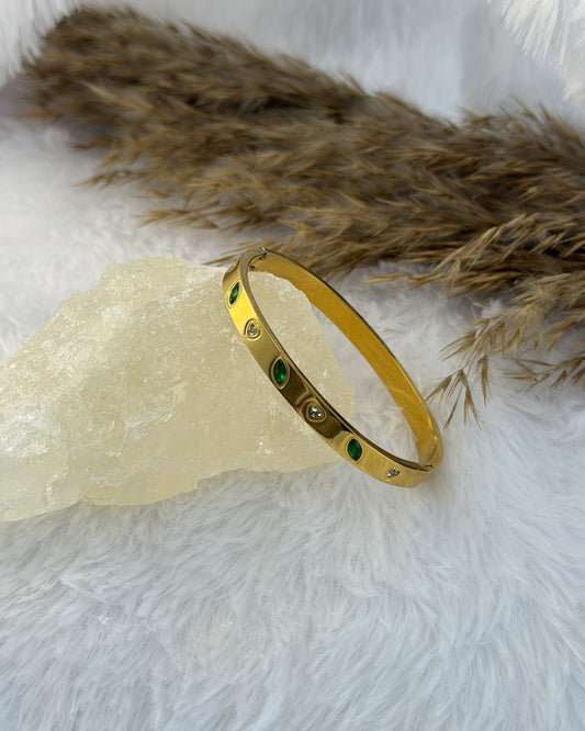 Emerald Studded Bracelet