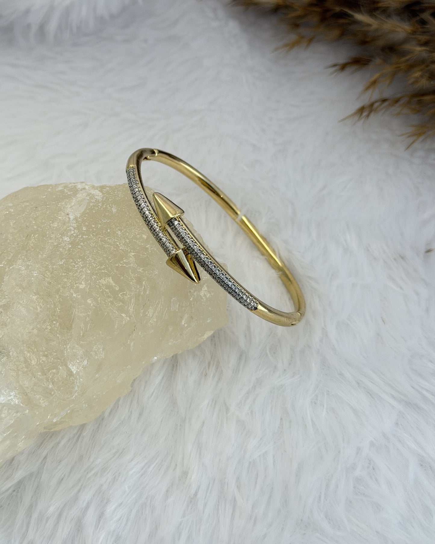 Crystal Pavé Nail Bracelet