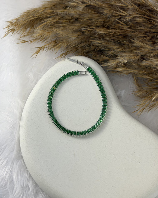 Emerald Radiance Tennis Bracelet