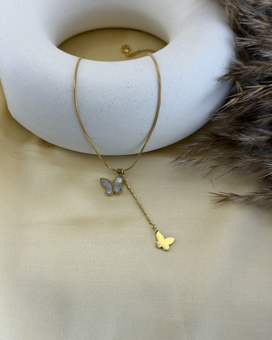 Butterfly Drop Necklace